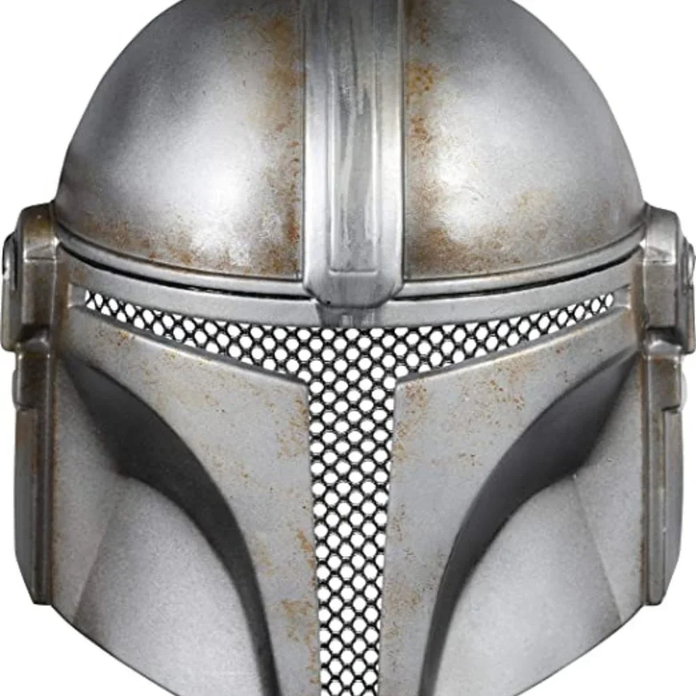 Rubie's Star Wars The Mandalorian Battle Damaged Children's Half-Mask, one size